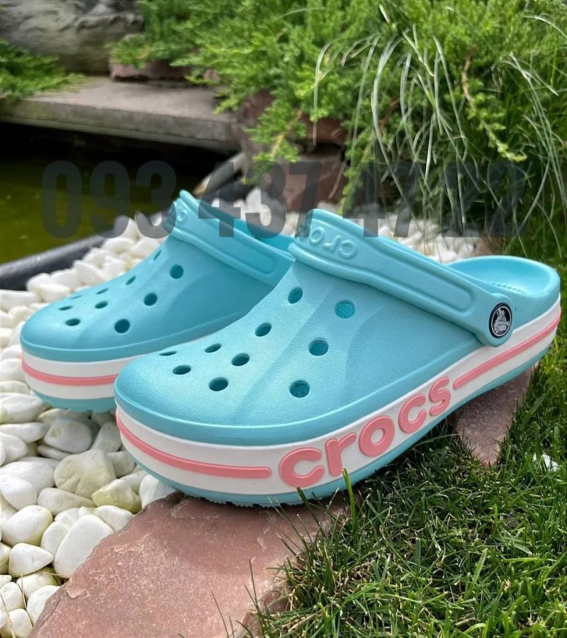 Жіночі Крокси Сабо Bayaband лаванда рожеві блакитні біліCrocs Bayaband — фото 7