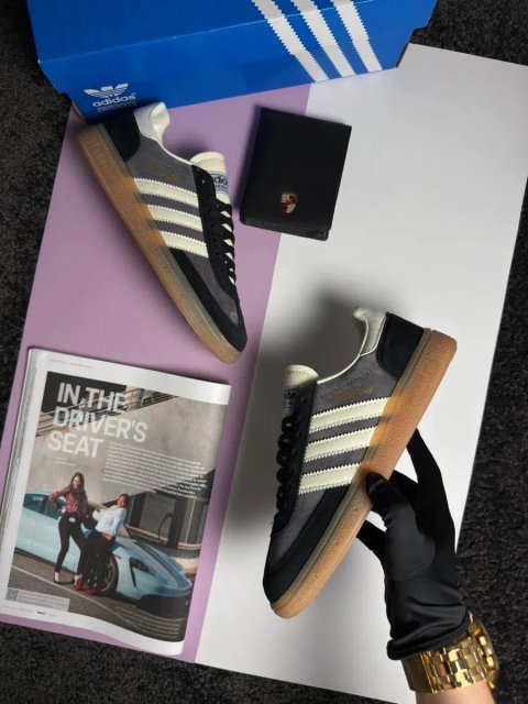 Жіночі кросівки адідас Adidas Handball Spezial W Grey Black White [36-41]