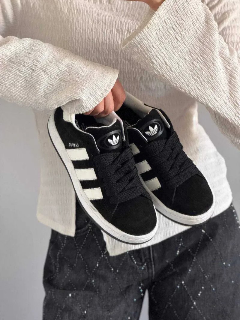 Жіночі кросівки Adidas Campus 00s Black чорні кампуси кеди кросівки НАЛОЖКА — фото 2