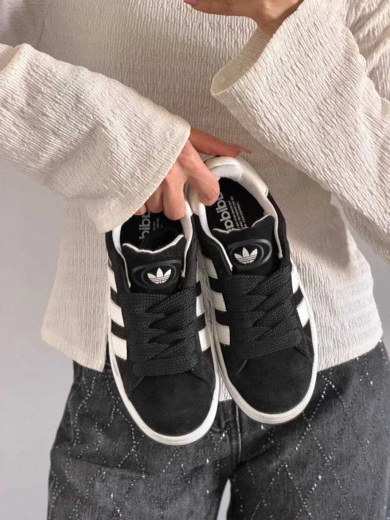 Жіночі кросівки Adidas Campus 00s Black чорні кампуси кеди кросівки НАЛОЖКА — фото 3