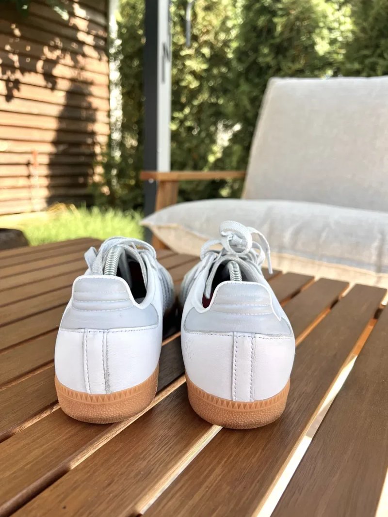 Жіночі кросівки Adidas Samba OG White/Grey (IE0877) — Розмір 38.5 (24 см / US 7) Original — фото 4