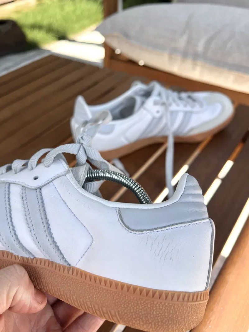 Жіночі кросівки Adidas Samba OG White/Grey (IE0877) — Розмір 38.5 (24 см / US 7) Original — фото 7
