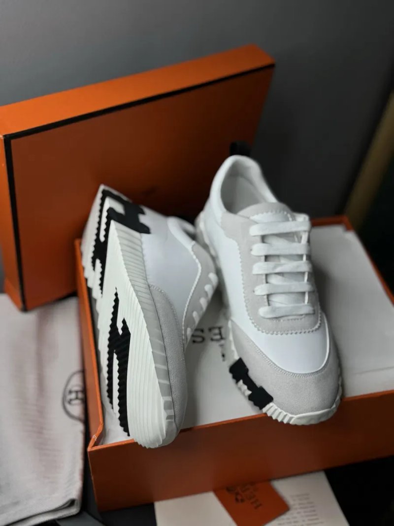 Жіночі кросівки кеди білі hermes ерме  шкіряні — фото 2