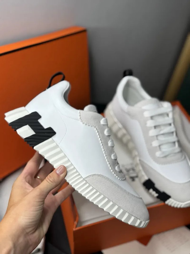 Жіночі кросівки кеди білі hermes ерме  шкіряні — фото 5