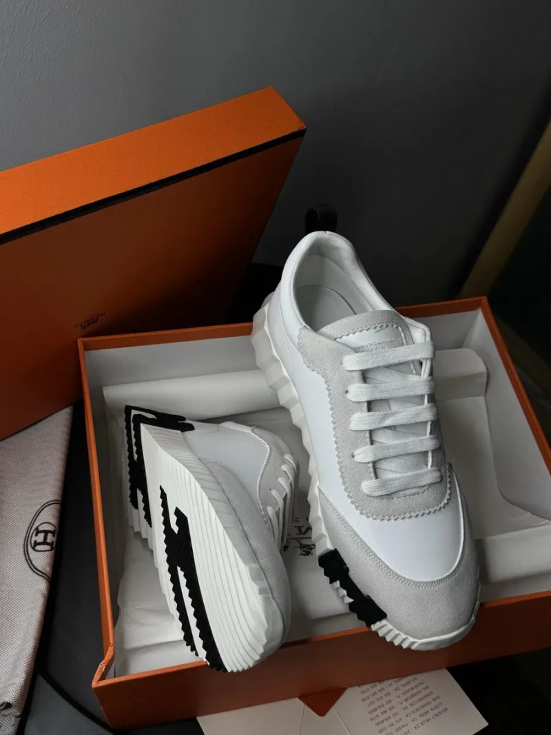 Жіночі кросівки кеди білі hermes ерме  шкіряні — фото 7