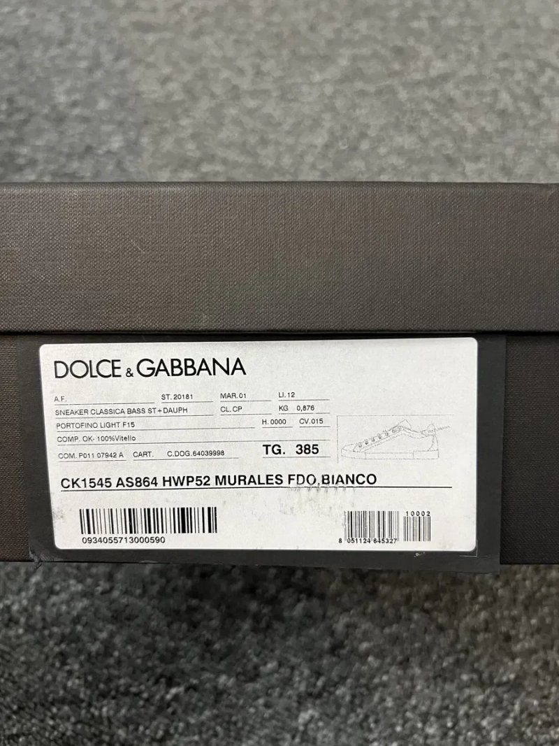 Жіночі кросівки кеди Portofino Dolce&Gabbana Дольче Габбана оригінал — фото 5