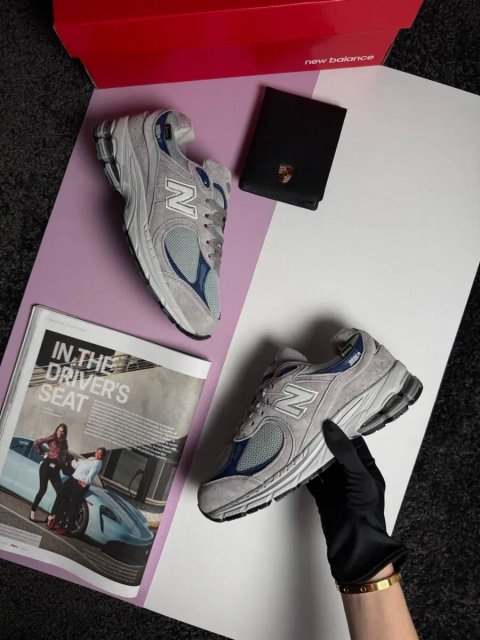Жіночі кросівки нью беланс New Balance 2002R x JJJJound GTX Grey Navy [36-40]
