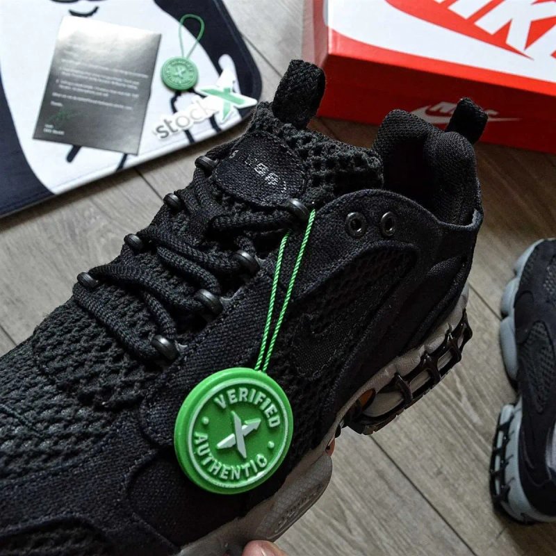 Жіночі кросівки Stussy X Nike Air Zoom Spiridon Cage 2 "Black&Grey" Розміри 36-40 — фото 4