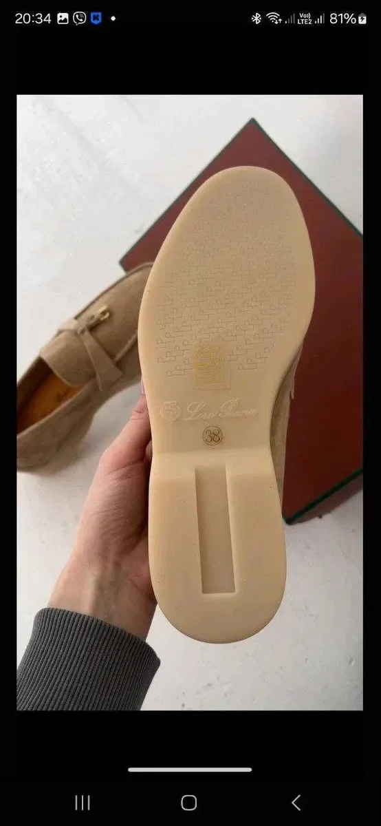 Жіночі лофери Loro Piana /Люкс Якість лоро піана пиана Натуральна замша Женские Лоферы Макасины Лоро Пиано — фото 6