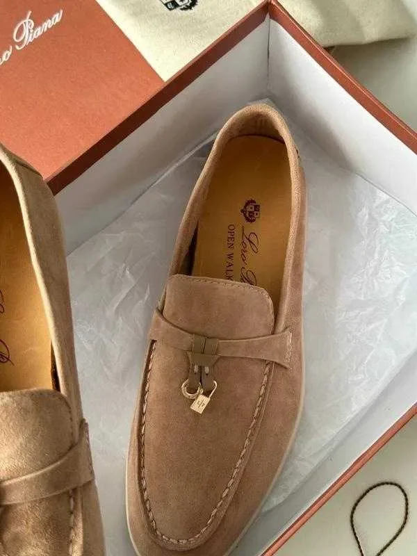 Жіночі лофери Loro Piana /Люкс Якість лоро піана пиана Натуральна замша Женские Лоферы Макасины Лоро Пиано — фото 7