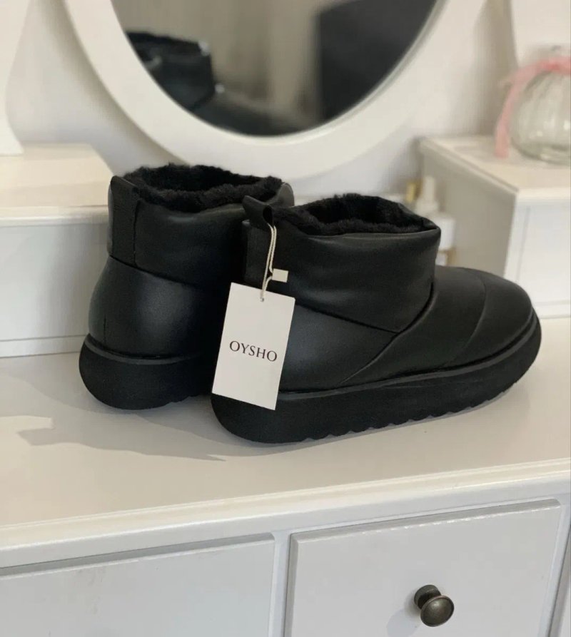 Жіночі шкіряні угги ugg дутики Oysho оригінал — фото 4