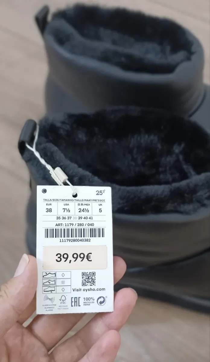 Жіночі шкіряні угги ugg дутики Oysho оригінал — фото 6