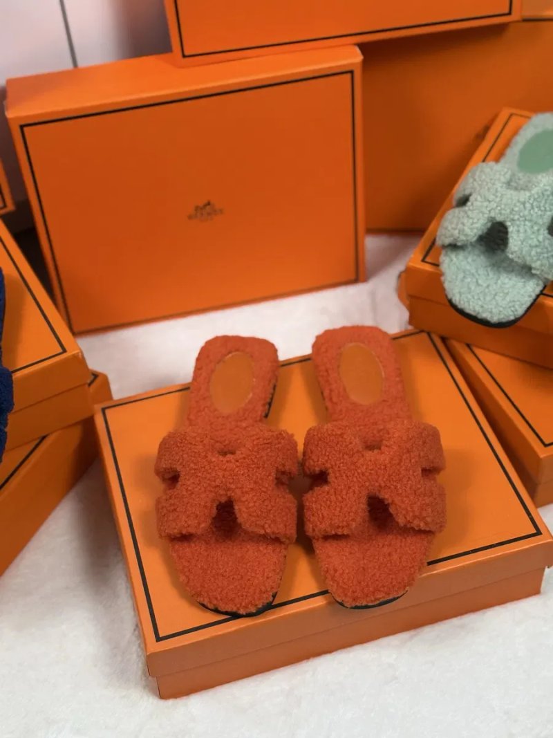 Жіночі шльопанці Hermes Oran Teddy хутряні / Shearling 36-39 — фото 6