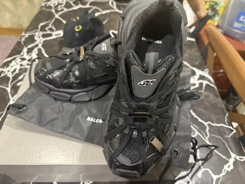 Жіночі та чоловічі кросівки Balenciaga GB 3xl Extreme Laces B Trainers in Black Premium 40(26)