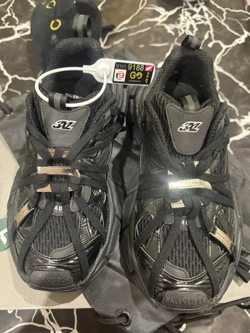 Жіночі та чоловічі кросівки Balenciaga GB 3xl Extreme Laces B Trainers in Black Premium 40(26) — фото 2
