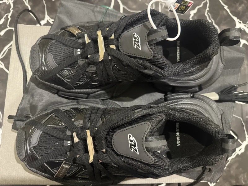 Жіночі та чоловічі кросівки Balenciaga GB 3xl Extreme Laces B Trainers in Black Premium 40(26) — фото 3