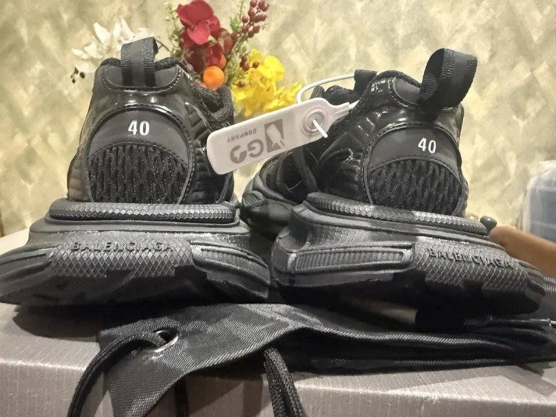 Жіночі та чоловічі кросівки Balenciaga GB 3xl Extreme Laces B Trainers in Black Premium 40(26) — фото 6