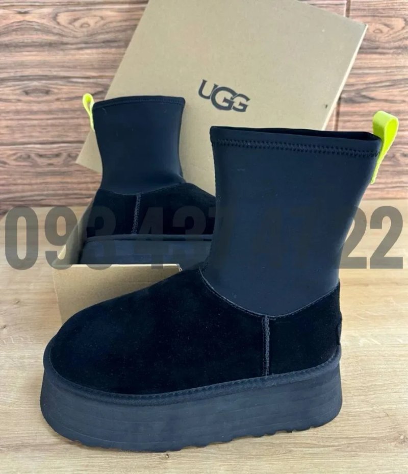 Жіночі Уггі UGG Classic Dipper Black/Chestnut Жіночі UGG Угги — фото 3