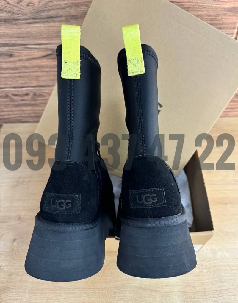 Жіночі Уггі UGG Classic Dipper Black/Chestnut Жіночі UGG Угги — фото 5