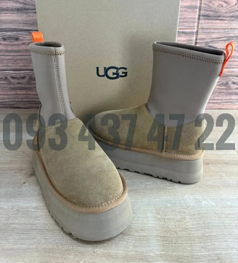 Жіночі Уггі UGG Classic Dipper Black/Chestnut Жіночі UGG Угги — фото 6