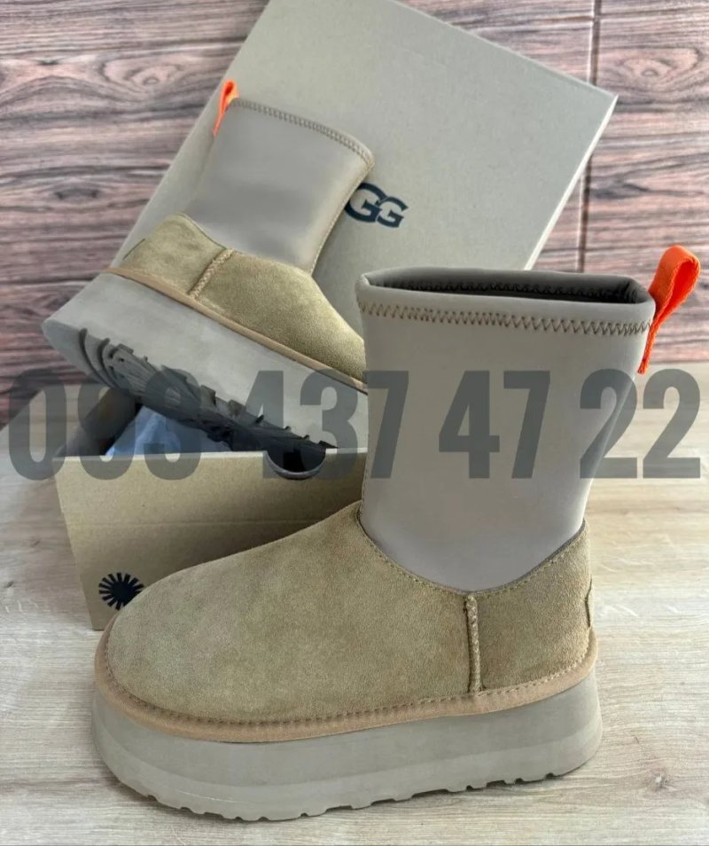 Жіночі Уггі UGG Classic Dipper Black/Chestnut Жіночі UGG Угги — фото 7