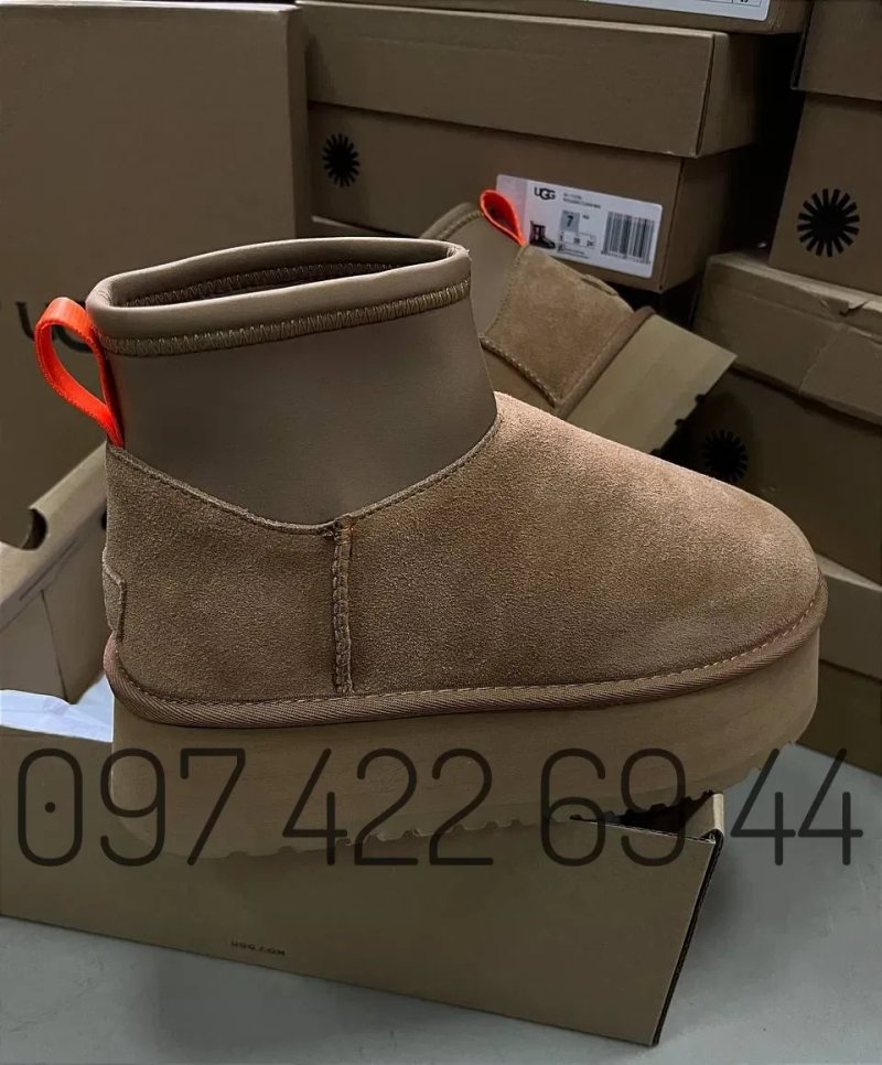 Жіночі Уггі UGG Classic Mini Dipper CHE на Платформі Ugg Жіночі Угги — фото 3