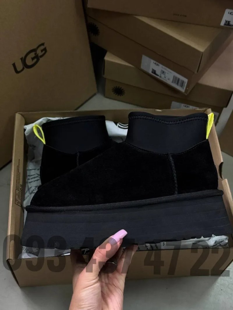 Жіночі Уггі UGG Classic Mini Dipper CHE на Платформі Ugg Жіночі Угги — фото 8