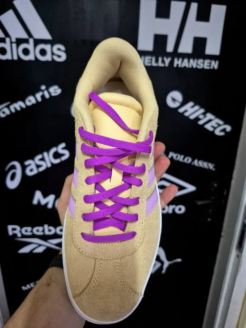 Жіночі замшеві кросівки Adidas VL Court Bold(СТОК-Оригінал)Розмір 39⅓-25см — фото 3