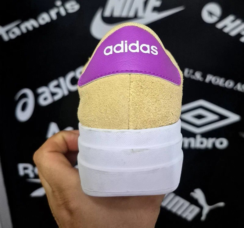 Жіночі замшеві кросівки Adidas VL Court Bold(СТОК-Оригінал)Розмір 39⅓-25см — фото 4