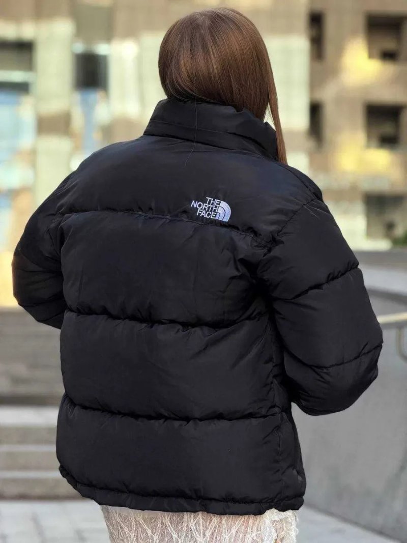 Жіночий пуховик The North Face чорний зимовий ТНФ з капюшоном XS S M L XL куртка — фото 6