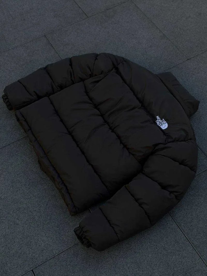 Жіночий пуховик The North Face чорний зимовий ТНФ з капюшоном XS S M L XL куртка — фото 7