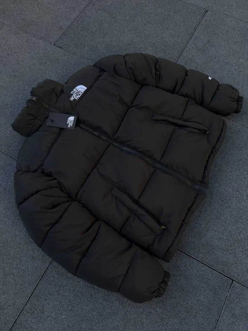 Жіночий пуховик The North Face чорний зимовий ТНФ з капюшоном XS S M L XL куртка — фото 8