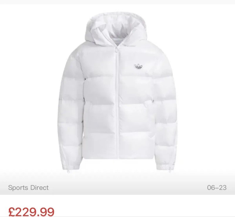 Жіночий теплий пуховик adidas Originals Down Jacket 'White' — фото 7