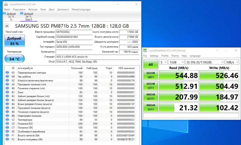Жорсткий Диск 2.5 SSD SATAIII 128GB/240GB/256GB Samsung, SanDisk, Goodram, Adata, Silicon Power в хорошому стані — фото 4