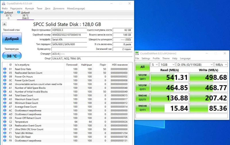 Жорсткий Диск 2.5 SSD SATAIII 128GB/240GB/256GB Samsung, SanDisk, Goodram, Adata, Silicon Power в хорошому стані — фото 7