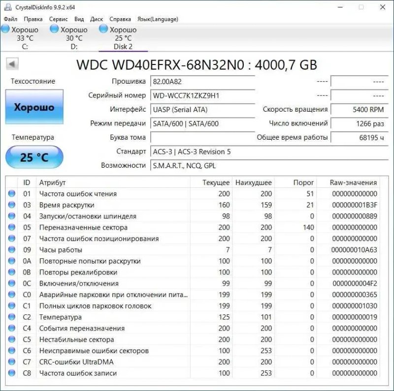 Жорсткий диск 4TB HDD Western Digital Red 4TB WD40EFRX — фото 2