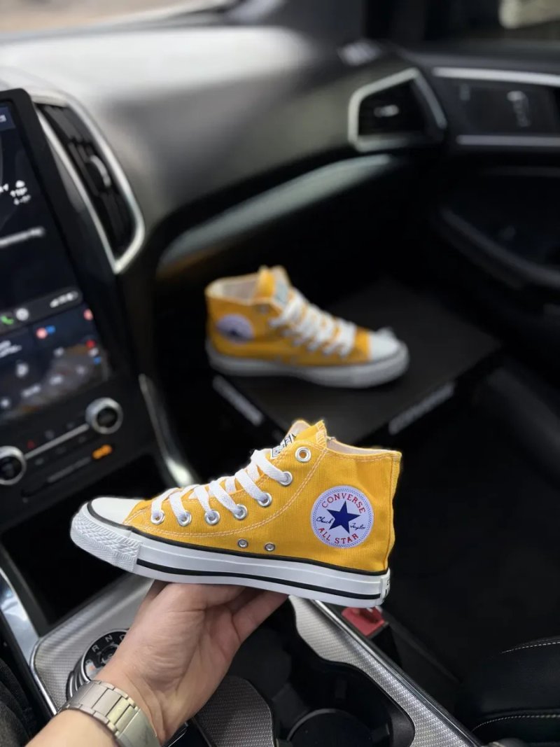 Жовті конверси жіночі високі converse all star chuk — фото 2