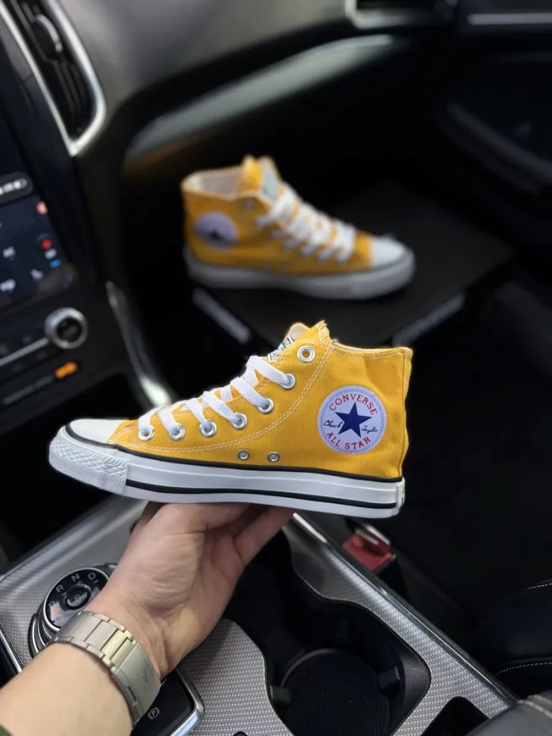 Жовті конверси жіночі високі converse all star chuk — фото 3