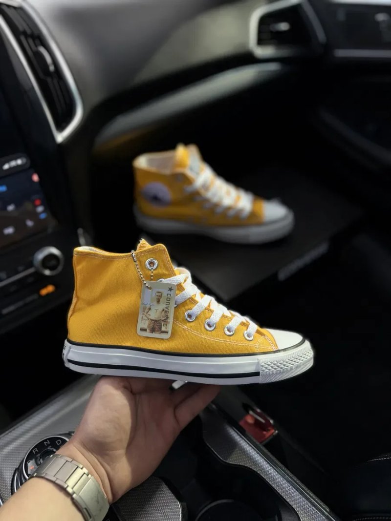 Жовті конверси жіночі високі converse all star chuk — фото 6