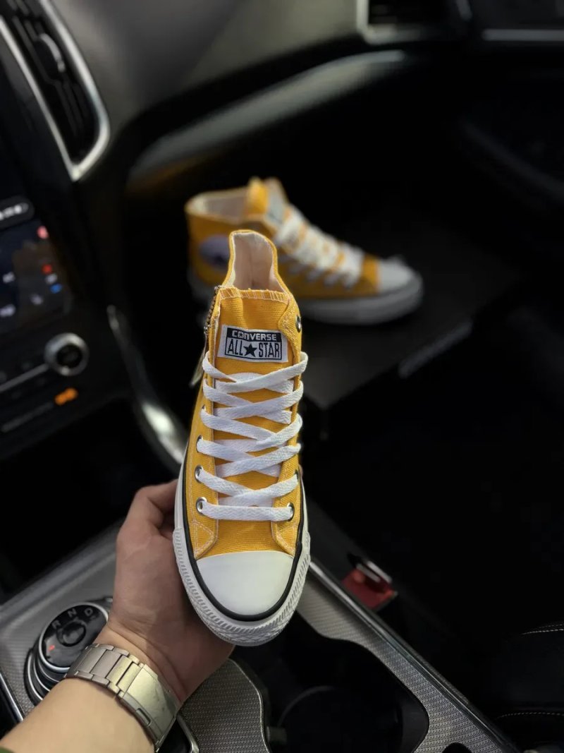 Жовті конверси жіночі високі converse all star chuk — фото 7