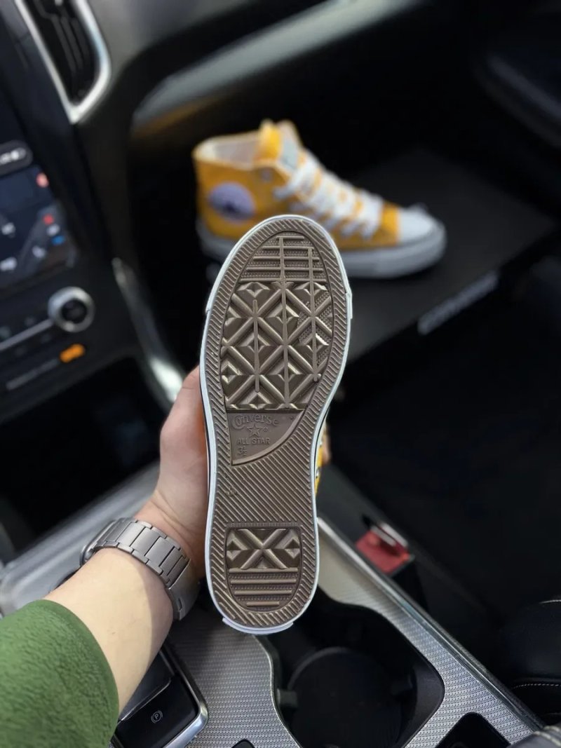 Жовті конверси жіночі високі converse all star chuk — фото 8