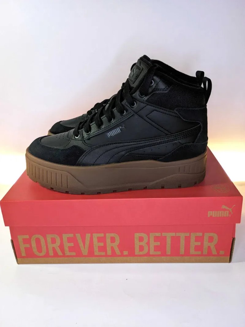 Зимові чорні Puma Karmen II Idol Mid WTR 37,5 – 39 (24.1 - 25,4 см.) шкіра оригінал — фото 2