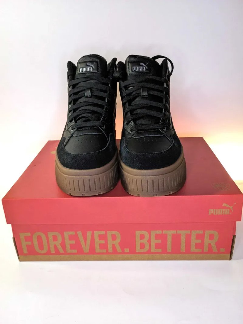 Зимові чорні Puma Karmen II Idol Mid WTR 37,5 – 39 (24.1 - 25,4 см.) шкіра оригінал — фото 3