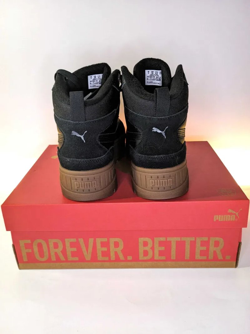 Зимові чорні Puma Karmen II Idol Mid WTR 37,5 – 39 (24.1 - 25,4 см.) шкіра оригінал — фото 4