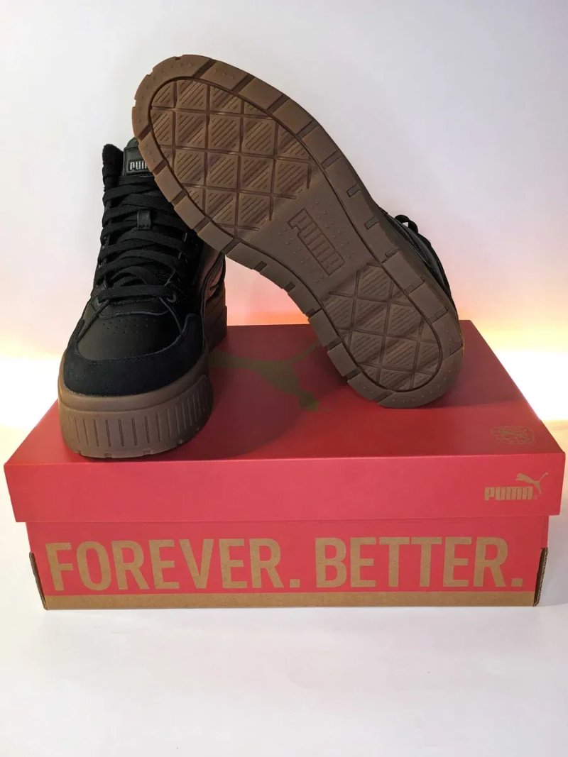 Зимові чорні Puma Karmen II Idol Mid WTR 37,5 – 39 (24.1 - 25,4 см.) шкіра оригінал — фото 6