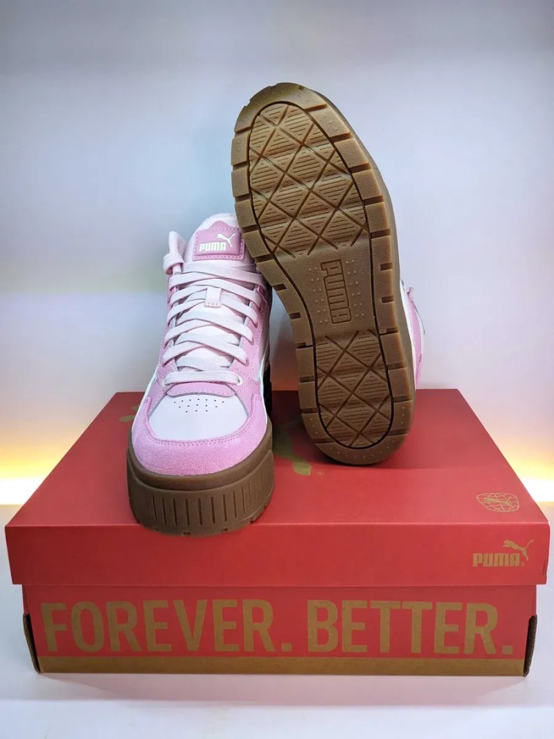 Зимові рожеві Puma Karmen II Idol Mid WTR 37,5 – 38 (24.3 - 24.6 см.) шкіра оригінал — фото 6