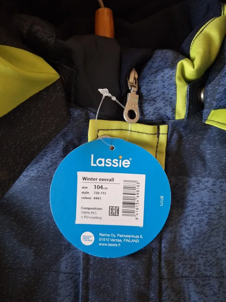 Зимовий комбінезон для хлопчика,  Lassie 4р
Рукав реглан (від шиї) 47см, ширина 36, довжина 95см, крок 44см. — фото 6