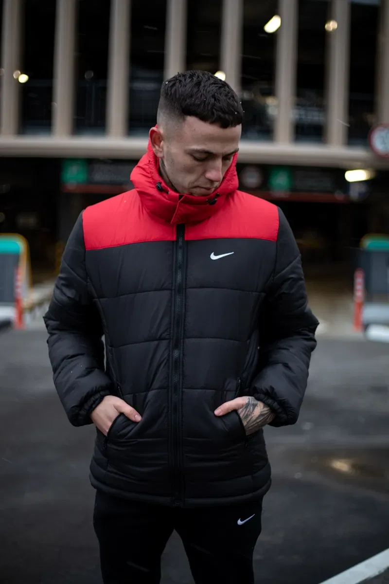 Зимовий пуховик Nike чоловічий чорний | Куртка мужская теплая Найк зима — фото 3