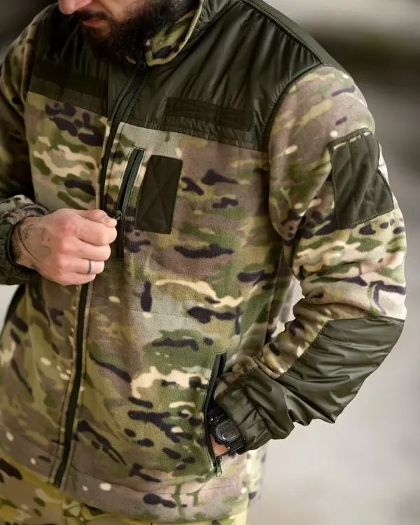 Зимовий тактичний костюм PATRIOT 5в1 | Мультикам | Олива | Піксель | Softshell | Фліс Polar 280 | Військова форма | ЗСУ | -20°C — фото 4