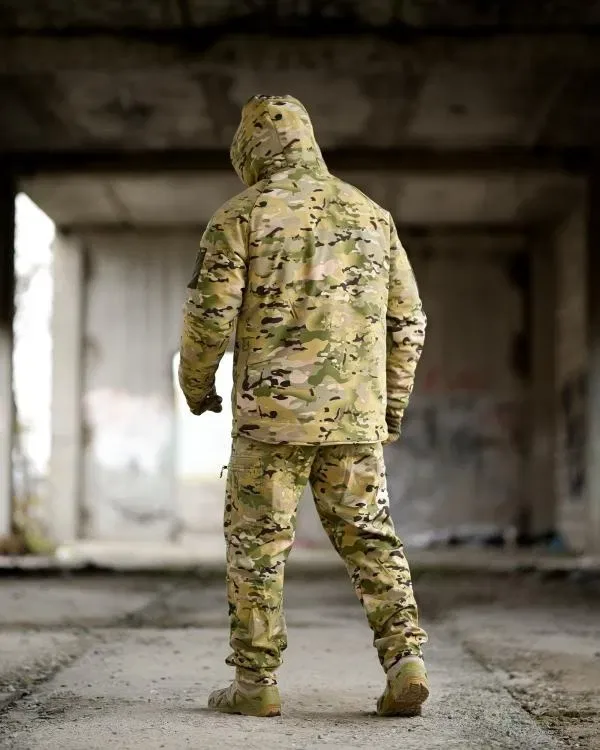 Зимовий тактичний костюм PATRIOT 5в1 | Мультикам | Олива | Піксель | Softshell | Фліс Polar 280 | Військова форма | ЗСУ | -20°C — фото 5